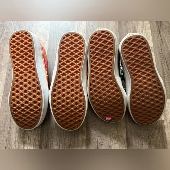 Vans Kids Glitter Slip-On Sneakers - Pink and Gold Bundle Size Girls 13-13.5 - Picture 5 of 6